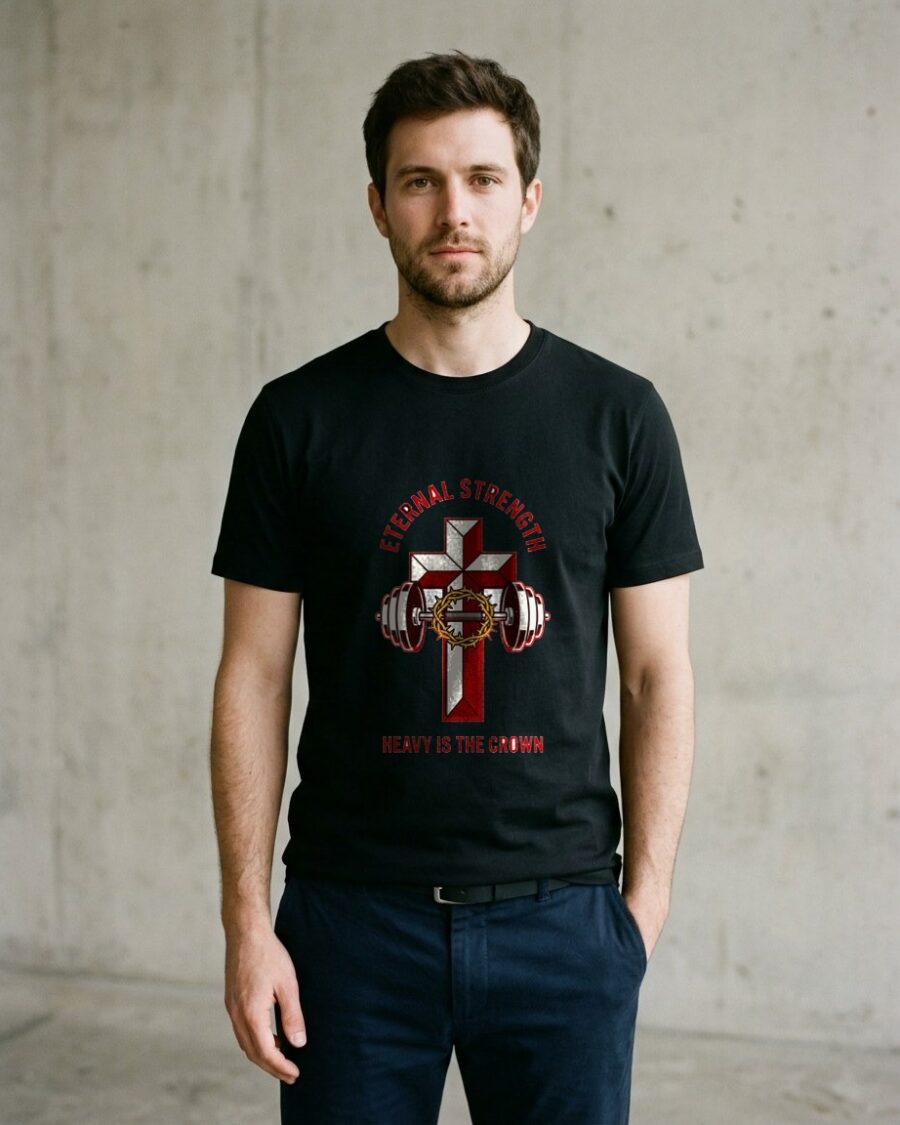 Iron Faith Crown And Barbell — lifestyle photo