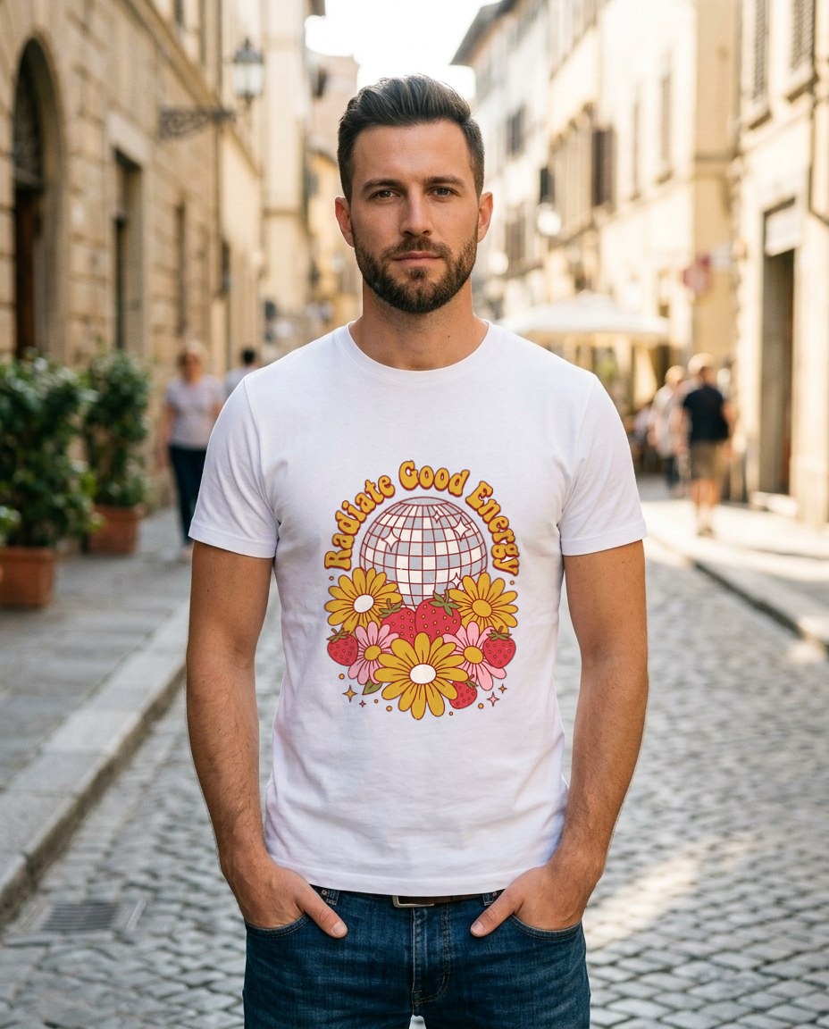 Disco Strawberry Floral Groove — lifestyle photo