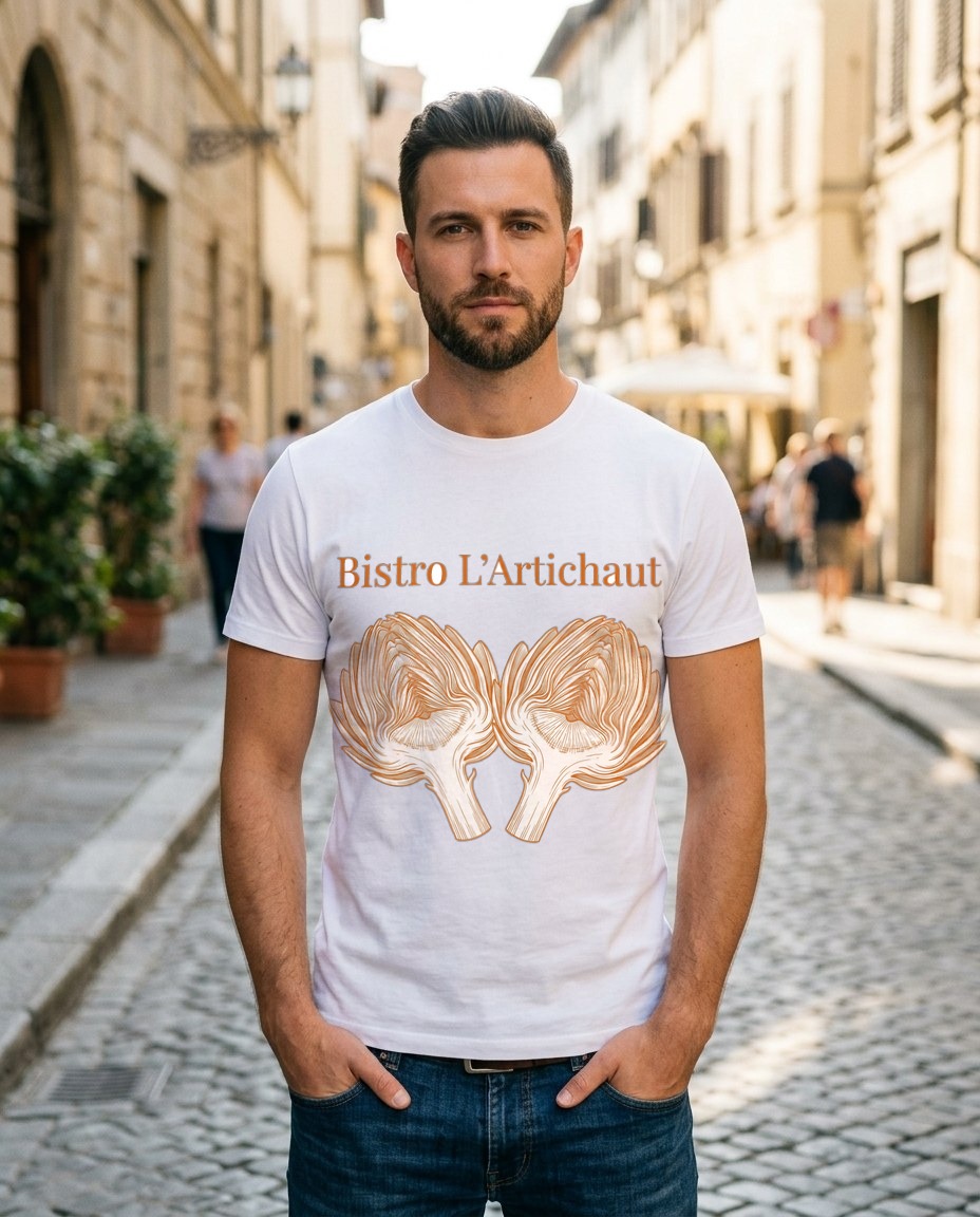 Heritage Artichoke Bistro Etching — lifestyle photo