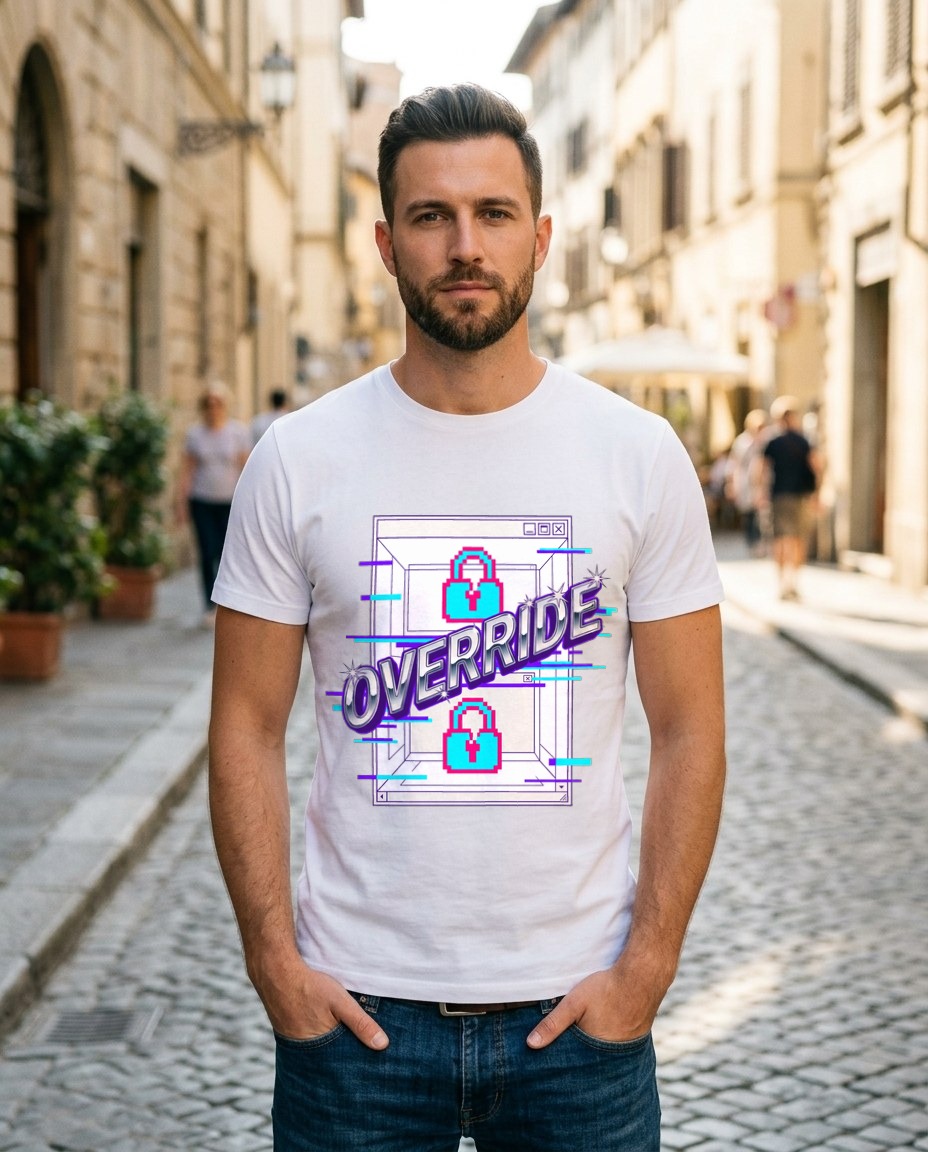System Override Chrome Glitch — lifestyle photo