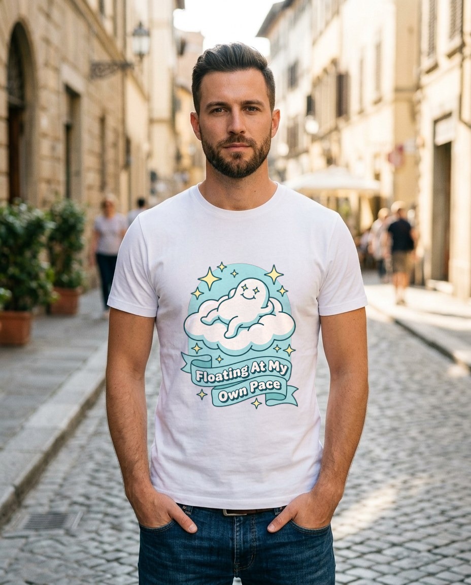 Floating At My Own Pace Blob Cloud — lifestyle photo