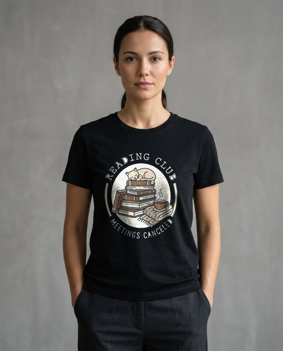 Meetings Canceled Reading Club Crest — lifestyle photo