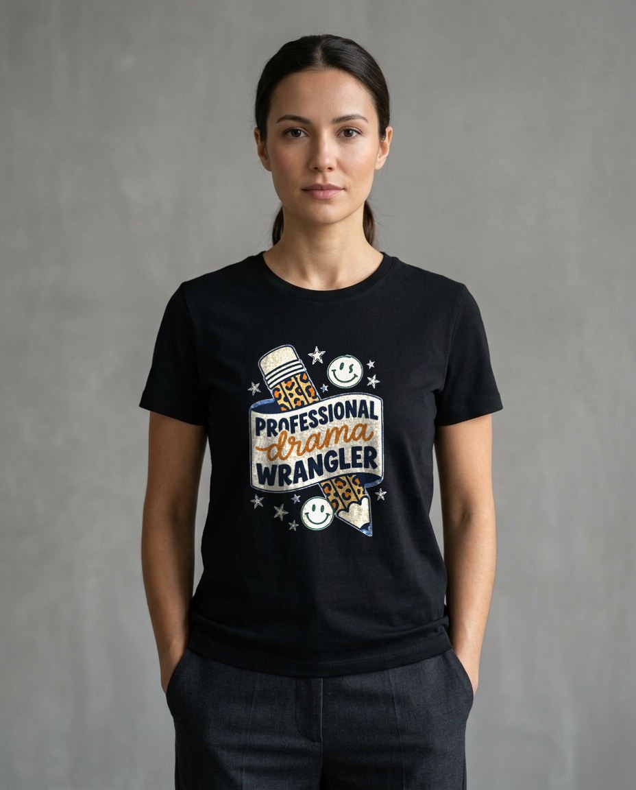 Professional Drama Wrangler Chaos Tee — lifestyle photo