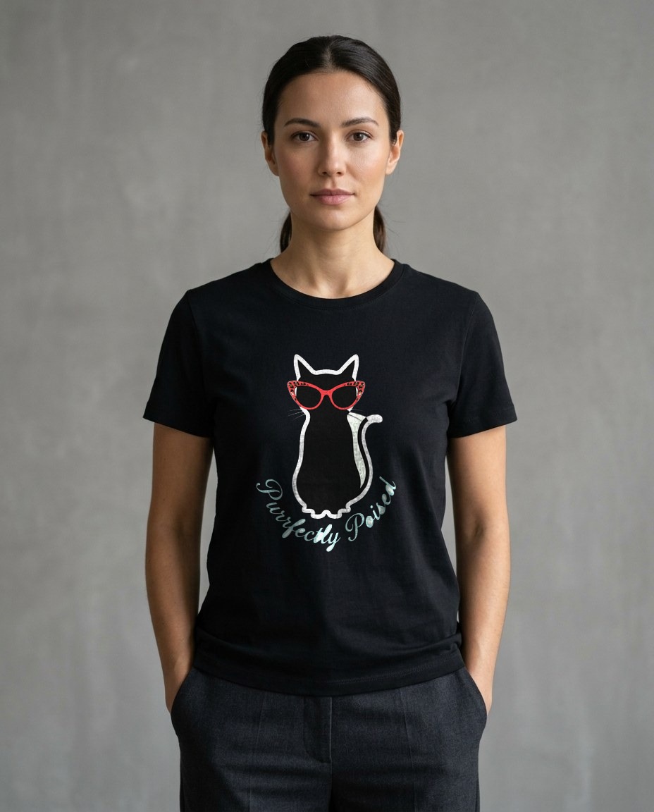 Haute Couture Feline Silhouette — lifestyle photo