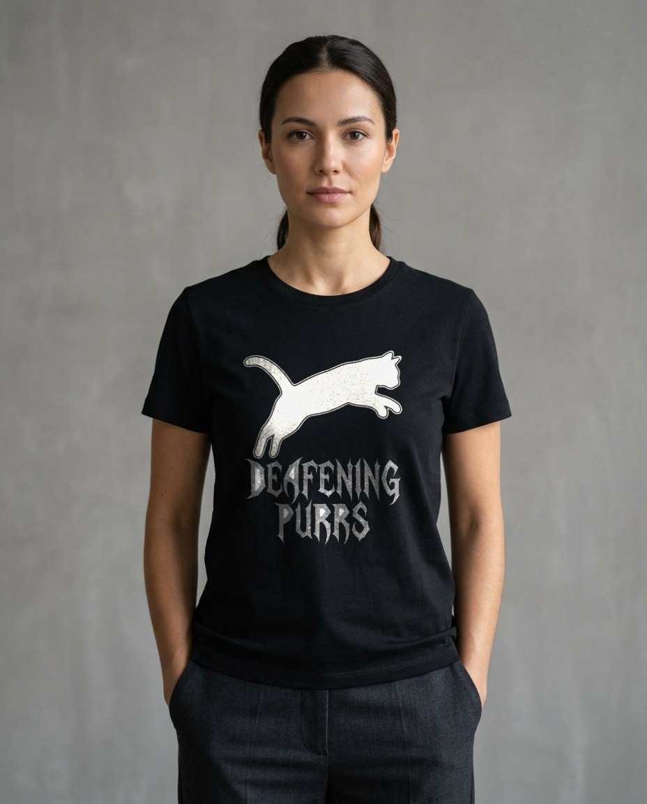 Deafening Purrs Grunge Silhouette — lifestyle photo