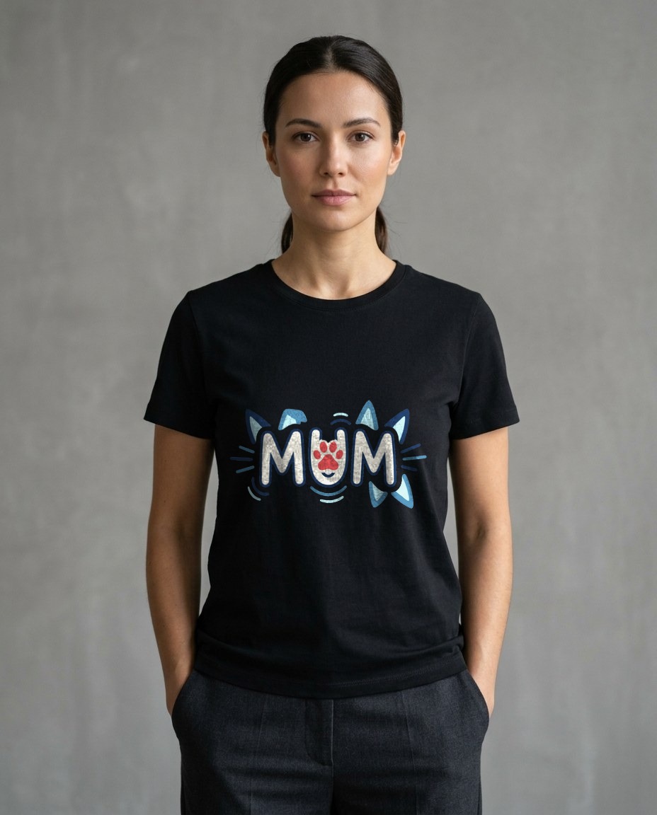 Playful Paws Mum Life Crest — lifestyle photo