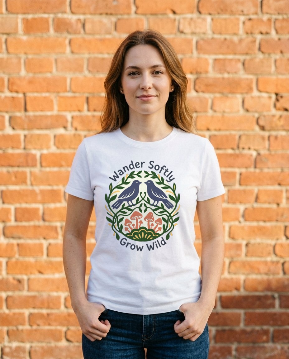 Forest Harmony Folk Art Crest — lifestyle photo