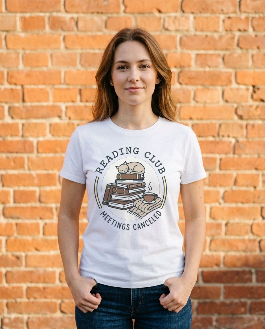 Meetings Canceled Reading Club Crest — lifestyle photo
