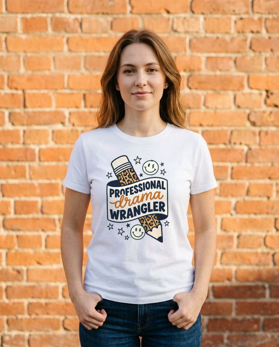 Professional Drama Wrangler Chaos Tee — lifestyle photo
