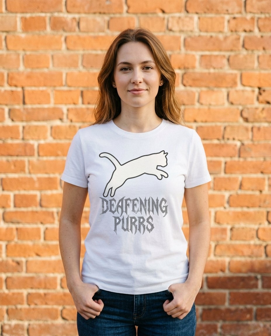 Deafening Purrs Grunge Silhouette — lifestyle photo